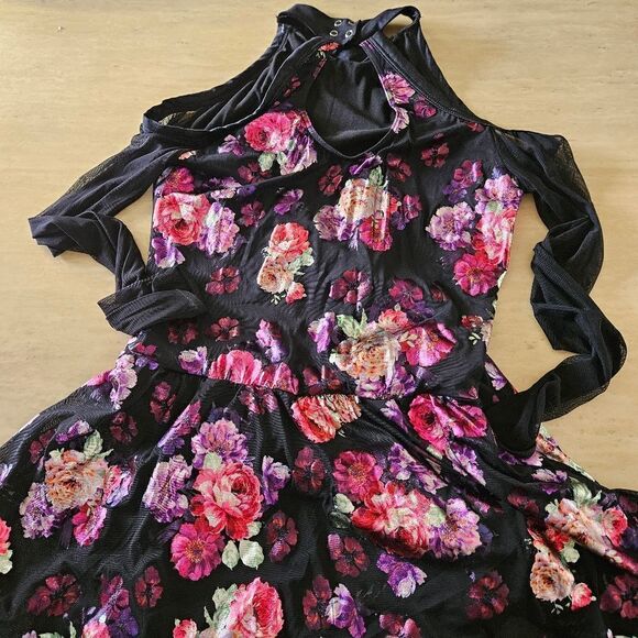 Weissman NWOT adult XXL floral dance costume lyrical contemporary tap solo - Picture 10 of 13